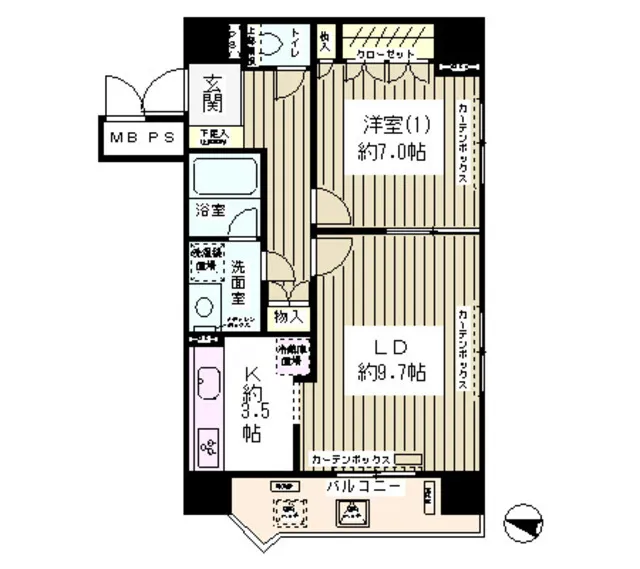 High Classe Nihombashi Hamacho - Floor Plan - ["Rectangle", "Font", "Schematic"]