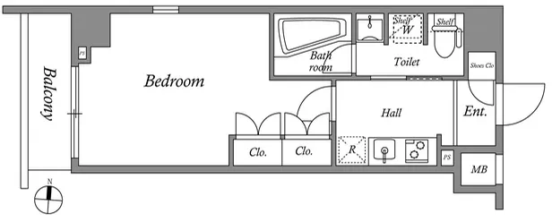 MFPR Court Kikugawa - Floor Plan - []