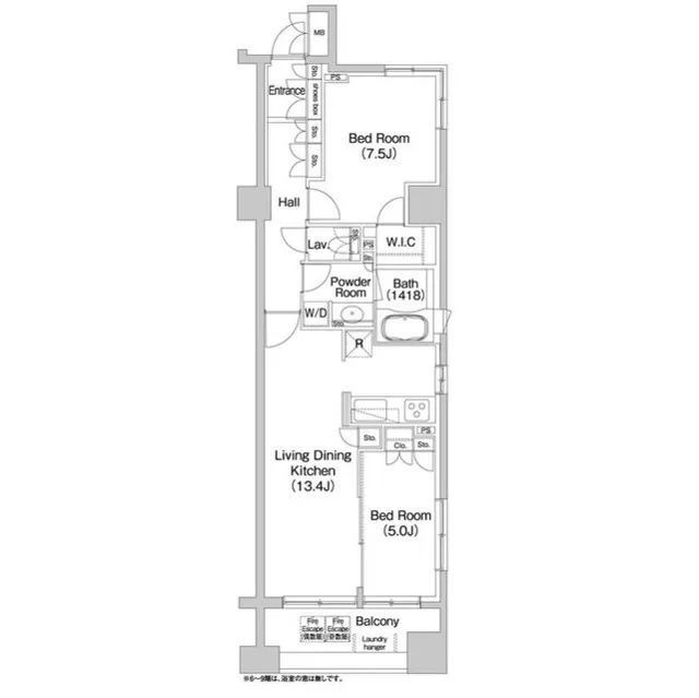 Comforia Honkomagome - Floor Plan - ["Rectangle", "Parallel", "Font"]