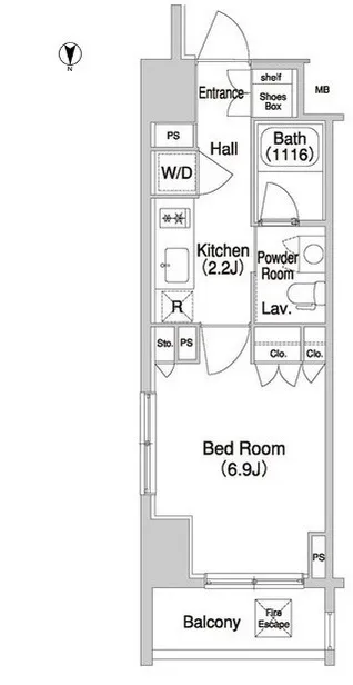 Comforia Monzennakacho - Floor Plan - []