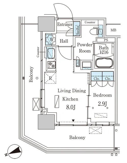Park Axis Otsuka Station Gate Tower - Floor Plan - ["Floor plan", "Plan", "Diagram"]
