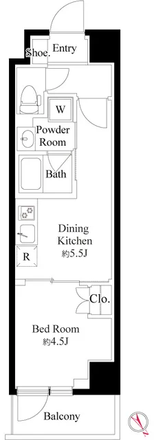 Harmony Residence Rikugien - Floor Plan - []