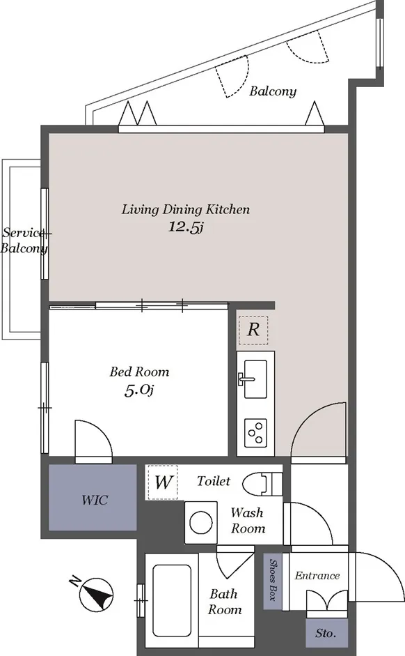 Doue Yoyogi - Floor Plan - ["Rectangle", "Schematic", "Font"]