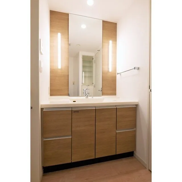 HF Shirokane Takanawa Residence - Interior - ["Mirror", "Bathroom cabinet", "Tap"]