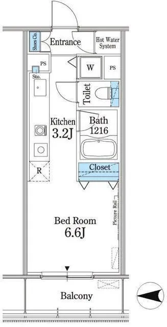 Grandeur Yoyogi-Ooyama - Floor Plan - ["White"]