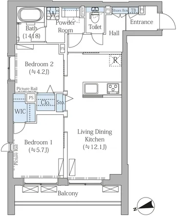 The Place Nakano Momozono - Floor Plan - ["White", "Diagram", "Plan"]