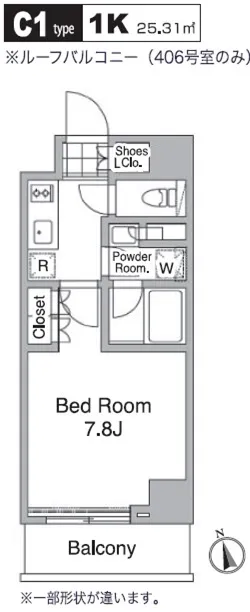 Residia Meguro Ⅳ - Floor Plan - ["Rectangle", "Font", "Schematic"]