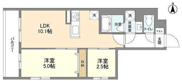 Palmcrest Musashikoyama North Wing - Floor Plan - []
