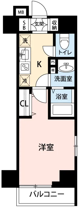 Mynavi STAY Serenity Hills Hatchobori Shintomicho - Floor Plan - []