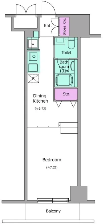 Residia Ueno Okachimachi - Floor Plan - []