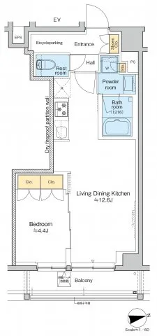 RESIDENCE KOENJI  - Floor Plan - ["Rectangle", "Line", "Schematic"]