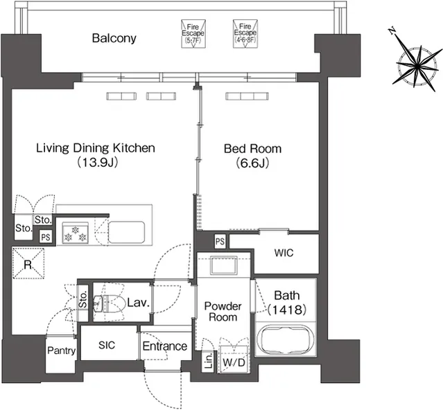 Comforia Shibaura MOKU - Floor Plan - ["Diagram", "Plan", "Floor plan"]