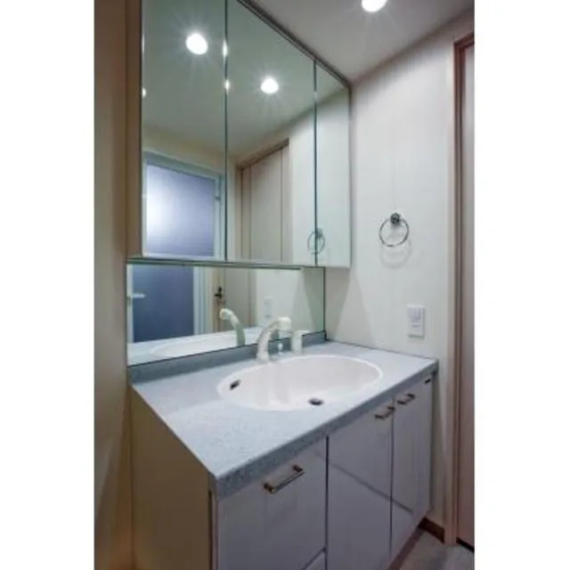 Toray Stage Meguro - Interior - ["Mirror", "Tap", "Bathroom cabinet"]