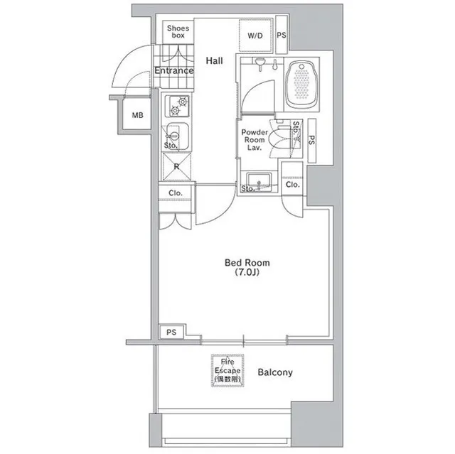 Comforia Shibuya West - Floor Plan - ["Rectangle", "Schematic", "Parallel"]