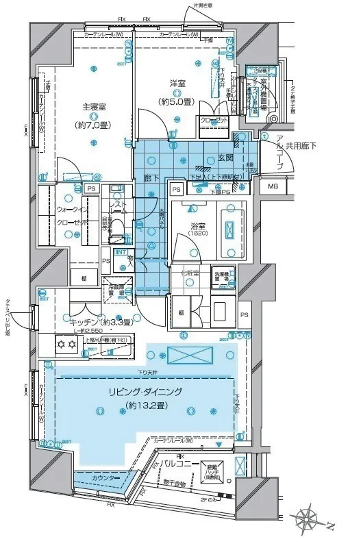 Pierce Shirokanedai - Floor Plan - ["Plan", "Schematic", "Floor plan"]