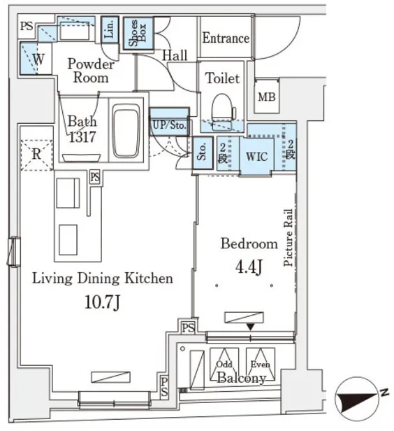 Residence Bunkyo Kasuga - Floor Plan - ["Product", "Schematic", "Rectangle"]