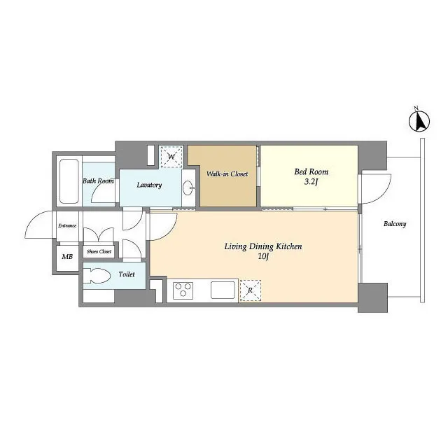 Elstanza Shirokanedai - Floor Plan - ["Rectangle", "Font", "Parallel"]