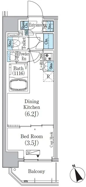 Asakusa Kuramae Residence - Floor Plan - []