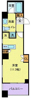 Maison Vista Shibuya Udagawa - Floor Plan - ["Apartment", "Tile Flooring"]
