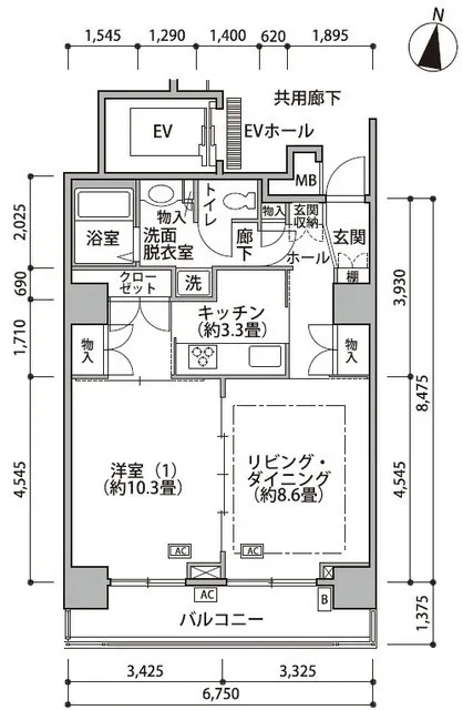 Shinonome Canal Court CODAN Building 18 - Floor Plan - ["White", "Diagram", "Plan"]