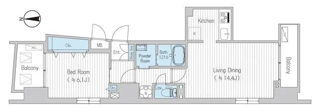 Felice Yoyogi Park - Floor Plan - ["Floor plan", "Plan", "Diagram"]