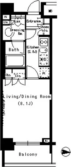 Park Axis Hamamatsucho - Floor Plan - ["Text", "Line", "Font"]