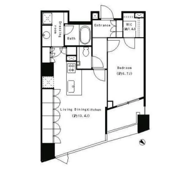 Park Cube Meguro Tower - Floor Plan - ["Floor plan", "Diagram", "Plan"]