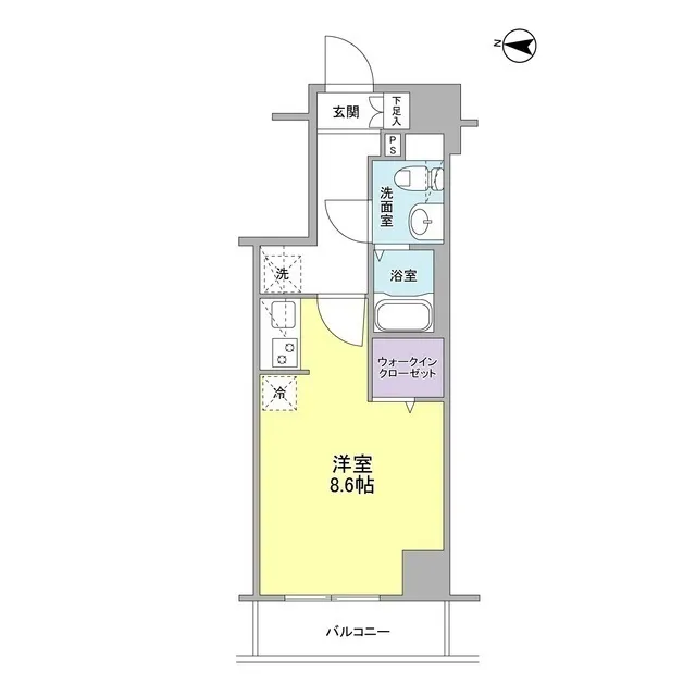 Will Terrace Fukagawa Sumiyoshi - Floor Plan - ["Rectangle", "Map", "Font"]