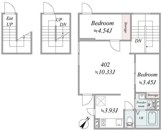 PREAS SHIBUYAHONMACHI - Floor Plan - ["White", "Plan", "Diagram"]