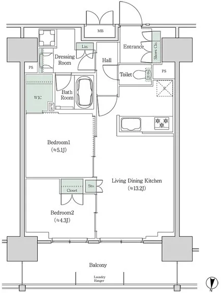 Brookside Residence Kiba - Floor Plan - ["White", "Diagram", "Plan"]
