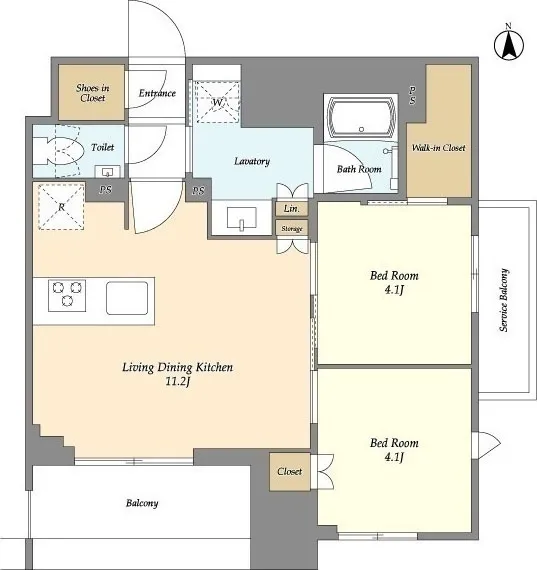 Due Fuchu I - Floor Plan - ["White", "Plan", "Floor plan"]