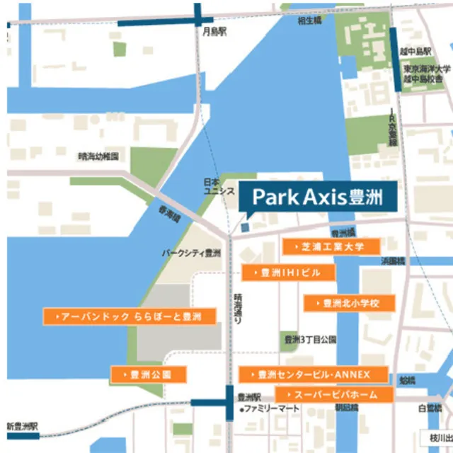 Park Axis Toyosu - Other - ["Map", "Text", "Line"]