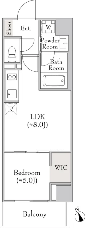 Rumique Monzen-Nakacho - Floor Plan - []