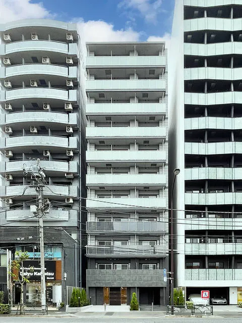 In Front Of Primal Nishi-Ojima Station - Exterior - ["High-rise building", "Apartment", "Metropolitan area"]