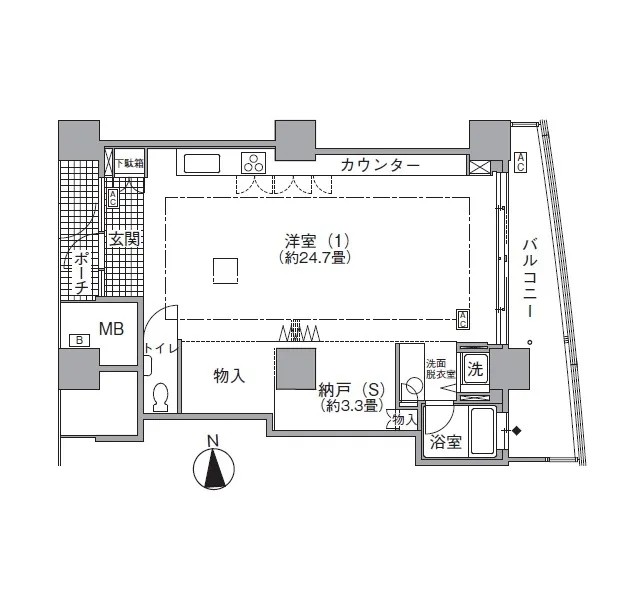 Acty Shiodome - Floor Plan - ["Schematic", "Rectangle", "Floor plan"]