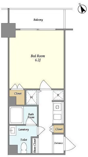 NONA PLACE Shibuya Tomigaya - Floor Plan - ["White", "Diagram", "Plan"]