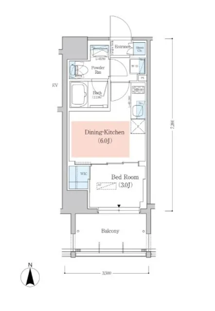 Urbanex Fukagawa Kiba - Floor Plan - ["Schematic", "Rectangle", "Floor plan"]