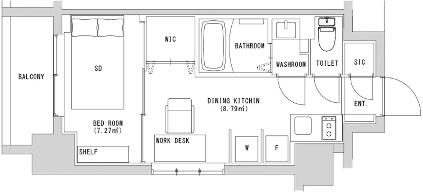 Hmlet Nihonbashi Hamacho - Floor Plan - []