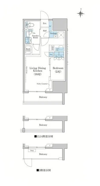 Stylio Kamata West - Floor Plan - ["White", "Diagram", "Plan"]