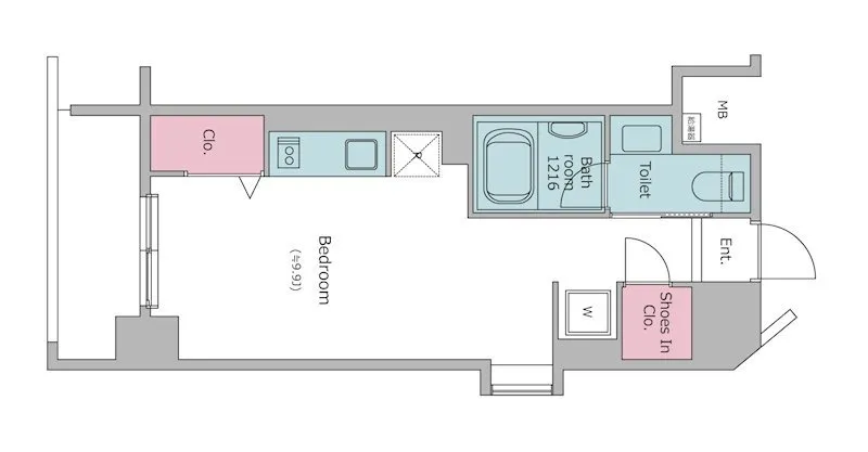 Residia Nakameguro II - Floor Plan - ["Rectangle", "Parallel", "Font"]