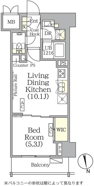 The Park Habio Kagurazaka Residence South - Floor Plan - []