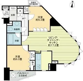 Lions Garden Hatsudai - Floor Plan - ["Plan", "Design", "Diagram"]