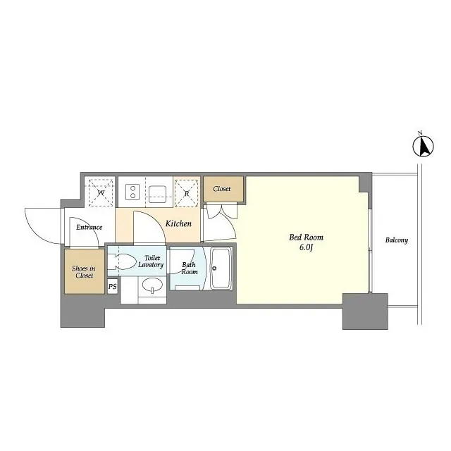 Orchid Residence Shinagawa Nakanobu - Floor Plan - ["Rectangle", "Parallel", "Font"]