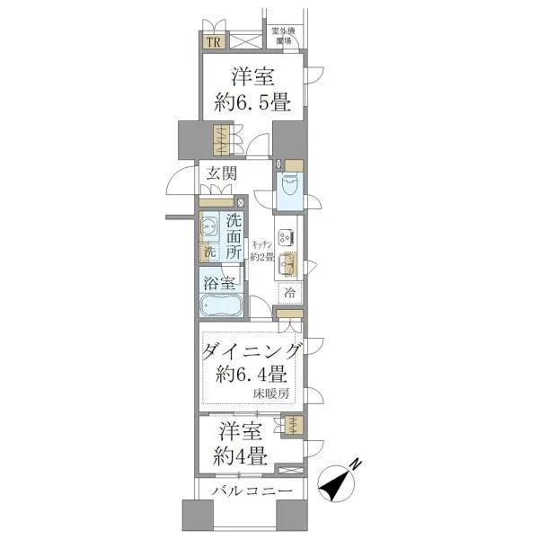 Brillia Ginza Id - Floor Plan - ["Rectangle", "Parallel", "Font"]