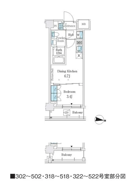 J.GRAN Court Shinagawa Nishioi WEST - Floor Plan - ["Rectangle", "Slope", "Schematic"]