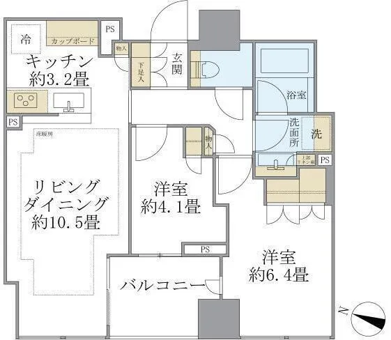 Brillia Nibanchō - Floor Plan - ["Diagram", "Floor plan", "Plan"]