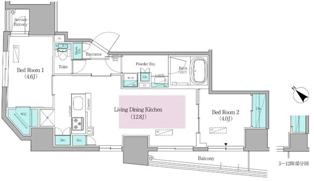 Urbanex Nihonbashi Bakurocho II - Floor Plan - ["Diagram", "Floor plan"]