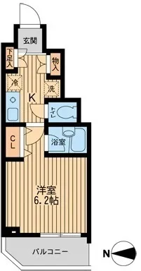Due Nishi Oshima - Floor Plan - ["Apartment", "Floor", "Tile Flooring"]
