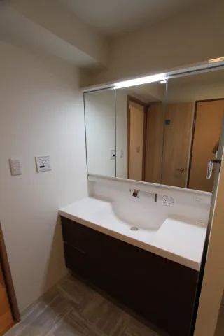 Millennium Garden Court - Interior - ["Brown", "Mirror", "Sink"]