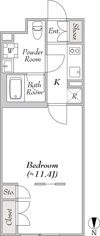 Pollast Yoyogi Hachiman - Floor Plan - []